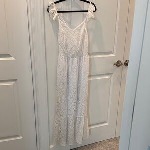 Sincerely Jules White Eyelet Maxi Dress